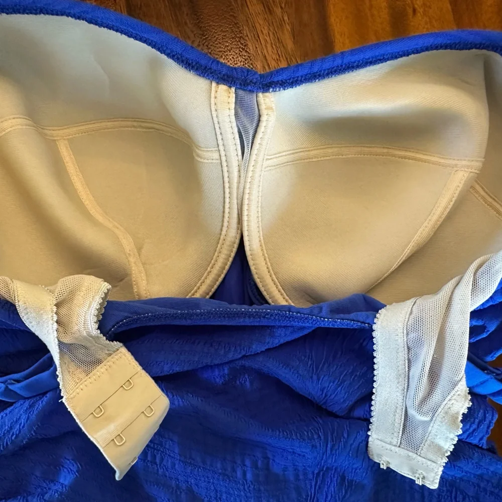 Set of 3 in Fantasie Royal Blue. Underwire Tankini, Strapless Top, & Bottom - Picture 10 of 15
